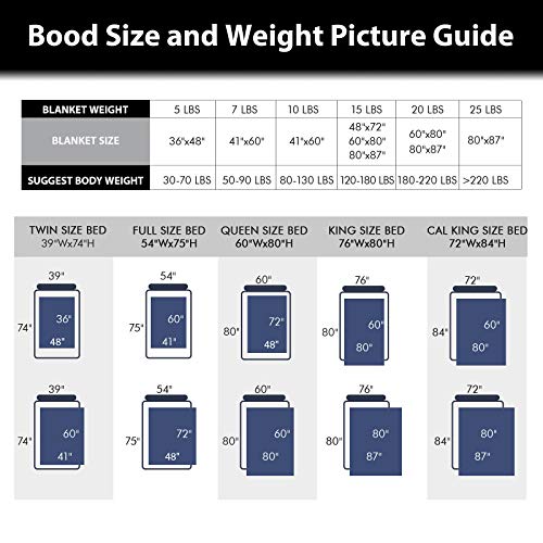 Bood Sherpa Weighted Blanket 15 Pounds, Plush Fleece Minky 15 lb Weighted Blankets Adult