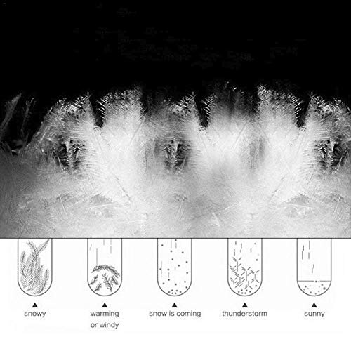 Colorful Desktop Transparent Crystal Glass Weather Storm Forecast Bottle - Thumbnail 3