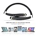 Foldable Bluetooth Headset,Wireless Bluetooth Headphones with Retractable Earbuds,Bluetooth Sweat proof Sport Headphones with Carry Case Built in Mic