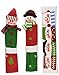 Snowman Kitchen Appliance Handle Covers- Set of 3 - Dress Up Your Refrigerator Handles, Oven, Microwave or Faucet - Get Ready for Your Christmas Decorations