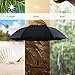Bodyguard 60 Inch Automatic Open Golf Umbrella - Extra Large Canopy Umbrella 210T Dupont Teflon Coated Super Windproof and Waterproof Umbrella - Black