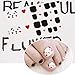 6 Sheets Full Toe Nail Wraps Art Polish Stickers Decal Strips Adhesive False Nail Design Manicure Set With 1Pc Nail Buffers Files For Women Girls