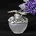 YUFENG 40ml Glass Perfume Bottles, Retro Frosted Dragonfly Lid,Empty Refillable for Travel and Lady Gift(Dragonfly)