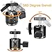 UTEBIT C-Clamp with Tripod Head, Aluminum Desk Clamps Set with 1/4 Thread Hole, 360 Degree Rotation mini Ball Head with 1/4