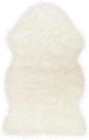 Amazon Com Ikea 302 290 77 Tejn Faux Sheepskin Ivory Home Kitchen