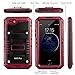 iPhone 6S Plus Waterproof Case, Seacosmo Full Body Protective Shell with Built-in Screen Protector Military Grade Rugged Heavy Duty Case Cover for iPhone 6 Plus, Red