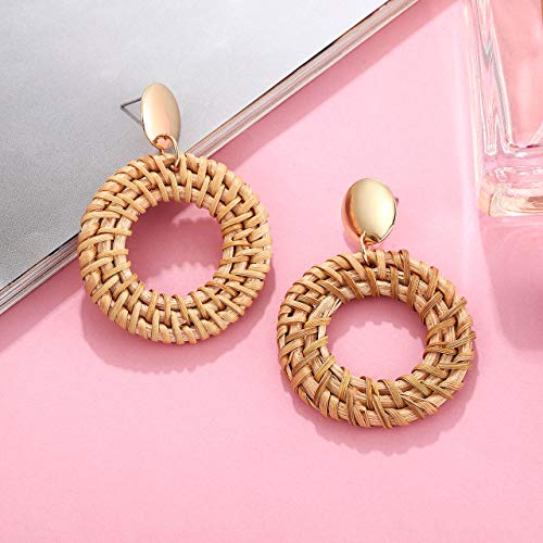3 CEALXHENY+Earrings+Lightweight+Geometric+Statement