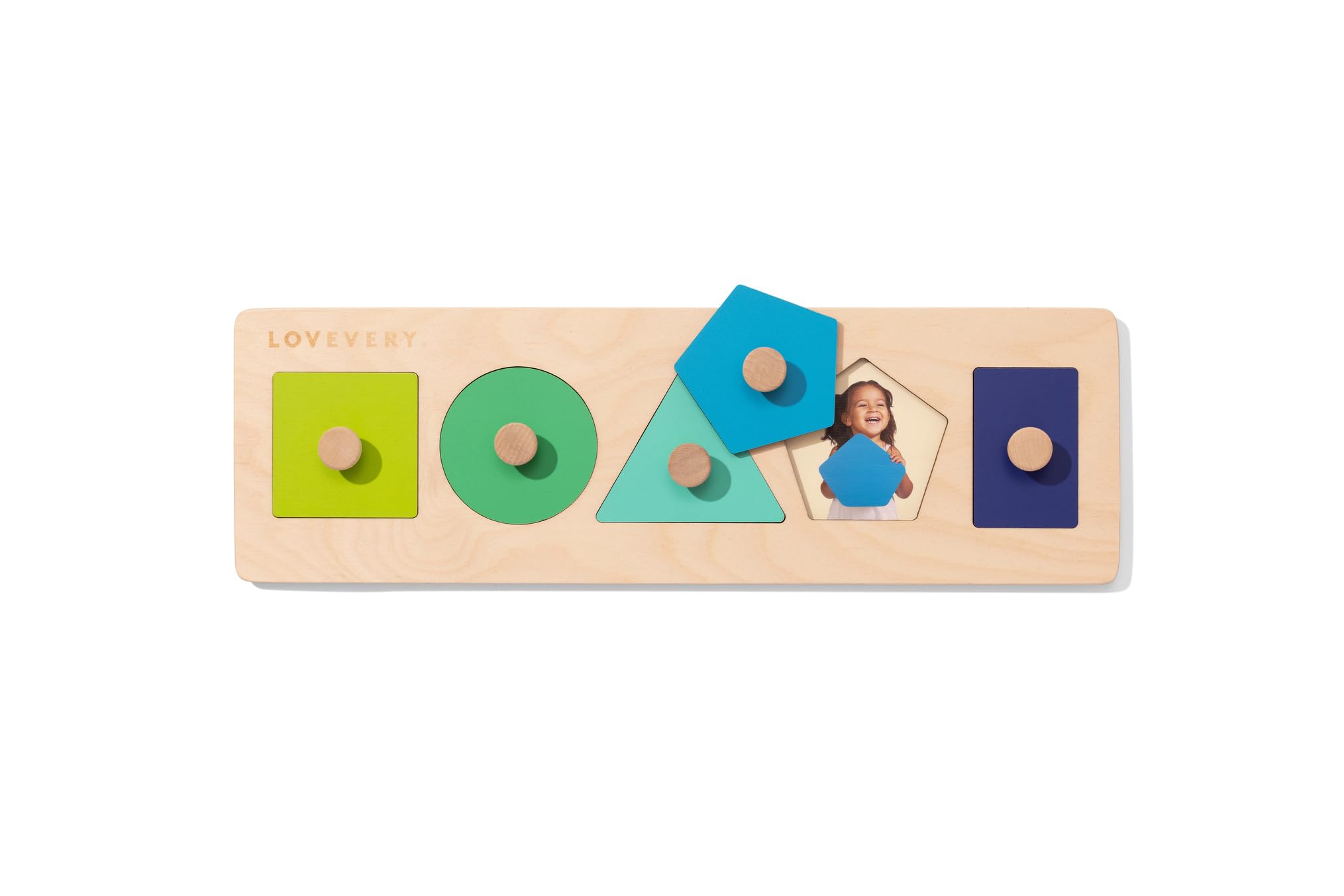 Photo 1 of LOVEVERY | Friends of All Shapes Puzzle | Montessori Toddler Toy, Ages 16 Months+