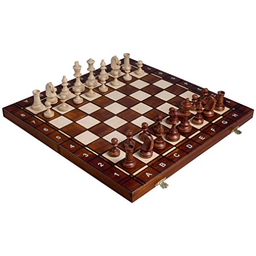 Senator European Chess, Checkers and Backgammon Set, 16 Inches