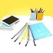 KATEVO Zipper File Bags, Pack of 5, 5 Colors Zippered Water-Resistant PVC Bag Storage Pouch for Women, Men Organizer Document, Business Receipts, Cosmetics, Travel Accessories (A3 17.1''x12'')