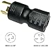 Conntek 30125 L6-20P to 6-15/20R Plug Adapter, 20 Amps 250 Volt , Black
