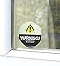 Imitation River Rock Hide-a-Key & Repositionable Vinyl Warning Decal Set
