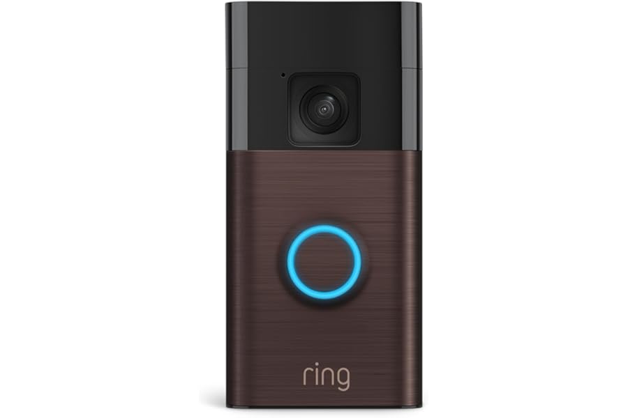 Ring Battery Doorbell, Home or business security with Head-to-Toe video, Live View with Two-Way Talk, and Motion Detection & Alerts, Venetian Bronze