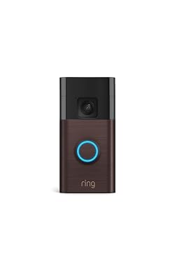 Ring Battery Doorbell (newest model), Home or business security with Head-to-Toe video, Live View with Two-Way Talk, and Motion Detection & Alerts, Venetian Bronze