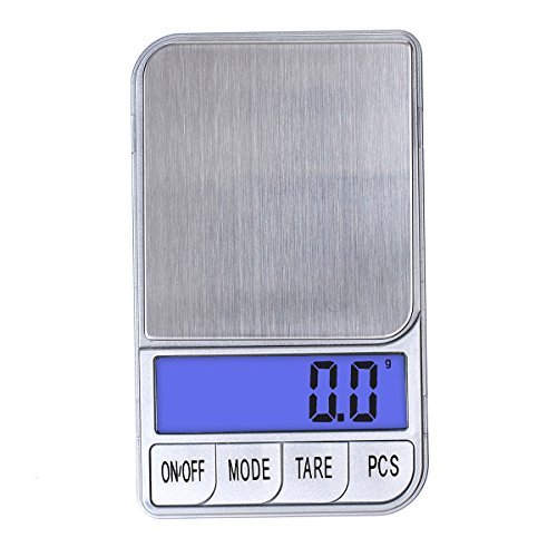 TBBSC Weigh Scales,High Precision Digital Pocket Scale,Jewelry Scale Gram (Silver-1000g/0.1g) - Thumbnail 3