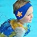 SUIEK Swimming Headband - Free Swimming Earplugs a Pair (Blue, L: 3-12 Years, Head Size 16