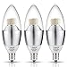 LOHAS Candelabra Light Bulbs, Dimmable E12 LED Bulb, 60W LED Equivalent, Daylight (4000k), Candelabra Base Chandelier Lights, Brightness LED for Home Ceiling Fan Lighting(3 Pack)