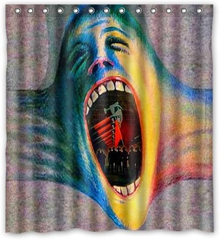 Fashion press Flawless Gorgeous Creative Wall pink floyd Shower Retro Curtain Shower 100% WaterProof Polyester Fabric 66" x 72" Inches Standard
