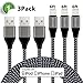 iPhone Charger, Xcords 6FT Lightning Cable Extra Long 8pin Nylon Braided Charging Cord for iPhone X/ 8 plus/ 8 /7 plus/ 7/ 6 plus /iPad and iPod(Carbon Black)