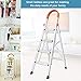 DGCUS Lightweight Aluminum 4 Step Ladder Folding Step Stool 5-Foot Stepladders Home and Kitchen Anti-Slip Sturdy and Wide Pedal Ladders 300lbs Capacity Space Saving