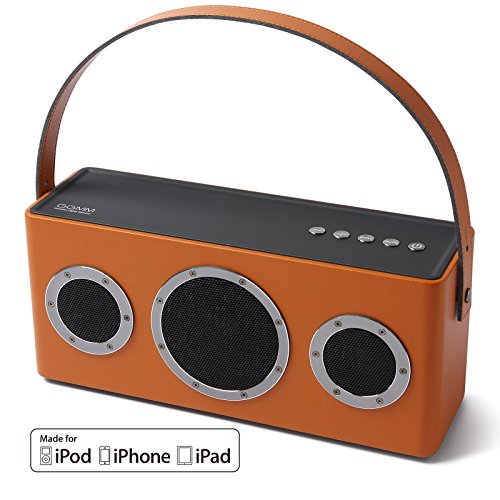 [Apple Airplay Certified]GGMM M4 Wireless Speaker for Music Streaming,Wi-Fi Bluetooth Indoor Outdoor Speaker, Built-in Battery,10-Hour Playtime,Powerful 40W Audio Driver,Enhanced Bass,Multi Room Play