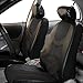 FH Group PU021115 Faux Leather Seat Cover (Black) Full Set with Gift - Universal for Cars Trucks and SUVs