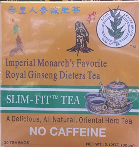 4 BOX OF Imperial Monarch's Favorite Royal Ginseng Dieters Tea by Eight Leaf 30 BAG EACH BOX 2.12OZ each box