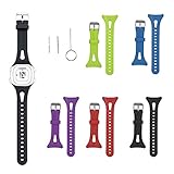 BeneStellar Garmin Forerunner 10 / Forerunner 15 Watch Band, Silicone Replacement Small & Large Men & Women Band for Garmin Forerunner 10/15 Watch