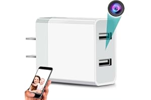 LUOHE 2025 Upgraded 1080P HD Nanny Cam Charger Wireless and Security Camera with Remote Viewing, Nanny Cam Nanny Camera, Motion Detection, WiFi & Bluetooth