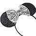 DRESHOW Mickey Ears Headbands Sequin Hair Band Accessories for Women Girls Cosplay Party