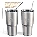 The Berg Stainless Steel 30 oz Tumbler – Includes BPA Free Slide Lock Lid Upgrade & TWO Stainless Steel Reusable Straws With Cleaning Brush