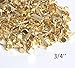 Hapy Shop Paper Fasteners,Medium 3/4-Inch Brass Plated Scrapbooking Brads Round Metal Brads for Crafts Making DIY,300 Pack