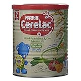 Nestle Cerelac, Mixed Vegetables and Rice with Milk, Stage 2, 14.1 Ounce Can
