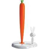 Alessi ASG42/H W "Bunny &amp; Carrot" Kitchen Roll Hold, White