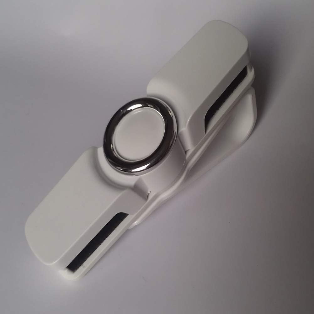 Car Visor Sunglass Clip, Glasses Holder for Car Sun Visor, Double-Ended 360 Degree Rotatable, Built-in Sponge Sunglasses Eyeglasses Clip Hanger with Card Ticket