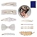 Pearls Hair Clips for Women Girls, Anmyox Large Hair clips 12Pcs Artificial Pearl Barrettes Decorative Hair Pins for Birthday Valentines Day Gifts Wedding Bridal Hair Accessories