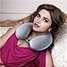 Travel Pillow Set, VenusCare Neck Support Memory Foam Pillow with Natural Mulberry Silk Black Sleep Mask