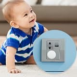 SZXMDKH 22 Pack UK Plug Socket Covers White Child Safety Protectors Cast ABS view 4