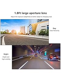 Kenuo Car Dash Cam, Dashboard Camera Driving Dash Recorder 3.0 '' Pantalla LCD FHD 1080P Gran Angular de 150 ° con visión nocturna Starlight, G Sensor, WDR, grabación en bucle, detección de movimiento, monitor de estacionamiento