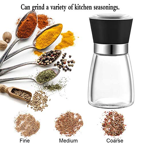 Salt And Pepper Grinders Refillable, Black Pepper Grinder, Top Spice