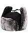 Simplicity Women Men's Weatherproof Faux Fur Lined Trapper Hat with Earflaps and Masks Black