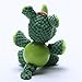 LIZPET Durable Dog Toys for Aggressive Chewers Boredom Small Dogs Green Rhinoceros