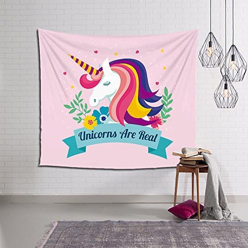 HONTOD Unicorn Tapestry Wall Hanging Wall Art Tapestry For Home Decor/Birthday Party Decor