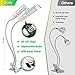 LED Plant Lights for Indoor Plants, Bozily 45W Upgraded Full Spectrum Replacement Plant Light with Double Switch, Grow Light 360 Degree Dual Head Flexible Gooseneck