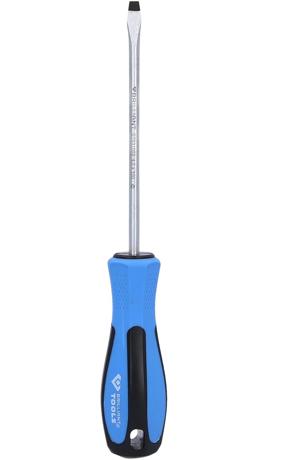 BRILLIANT TOOLS BT031003 BT031003-Destornillador Plano (4,5 x 100 mm), 4,5x100mm