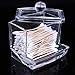 Topix Acrylic Makeup Cotton Ball Swabs Q-tips Holder Cosmetic Storage with Lid