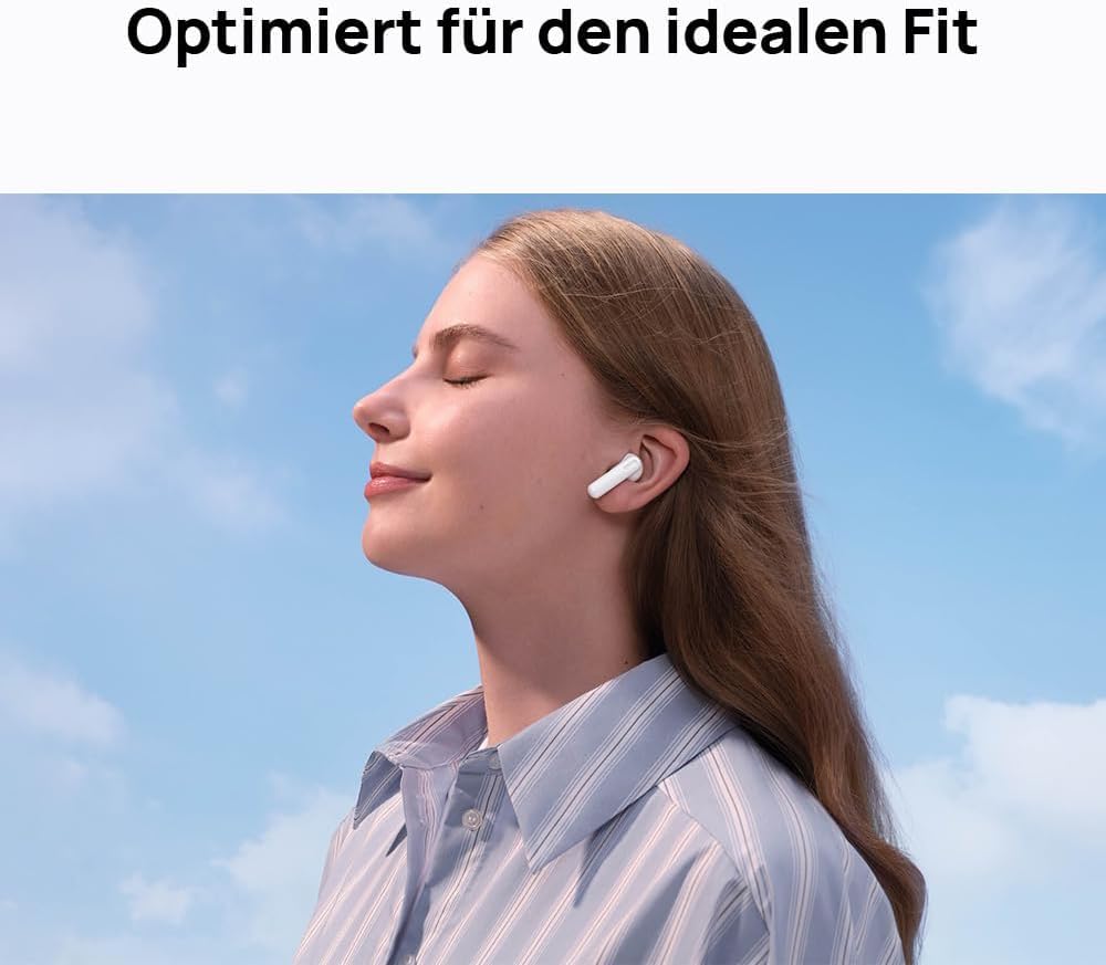 HUAWEI FreeBuds SE 2 Kabellos Kopfhörer, Bis zu 40 Stunden Akkulaufzeit, Leicht und komfortabel, Ausgewogener Klang, Wasserdichtigkeit, keramisch weiß 5