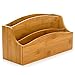 Bamboo 3-Slot Mail Organizer Mail Sorter by Intriom Bamboo Collection