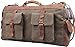 Iblue Canvas Leather Shoulder Handbag Weekender Bag Overnight #1858