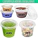 Fit Meal Prep 250 Pack 1 oz Jello Shot Cups with Lids, Disposable Souffle Portion Cups for Sauce
